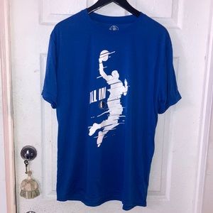 Dallas Mavericks Basketball “All In” Blue shirt NBA sports Gear Dacron XLarge